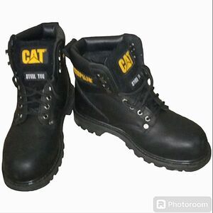 New Caterpillar Steel Toe Work Boots Size 7 Men Unisex Oil Resistant